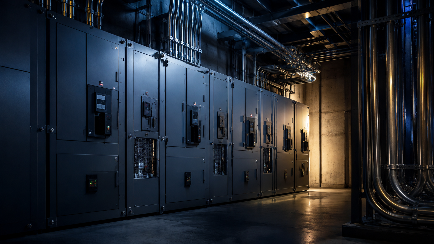 Technical workforce inside a large industrial facility